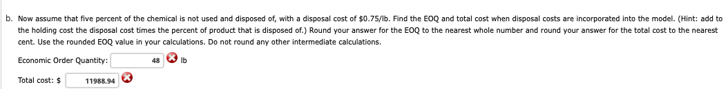 Environmental considerations, material losses,
