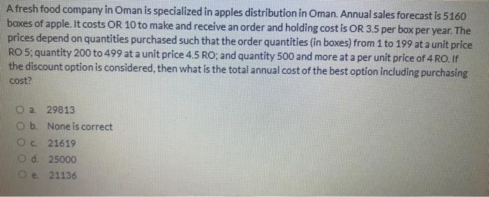 Afresh food company in Oman is specialized in