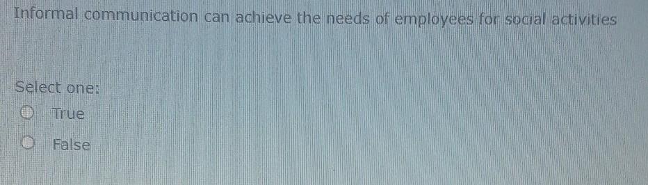 32 Informal communication can achieve the needs