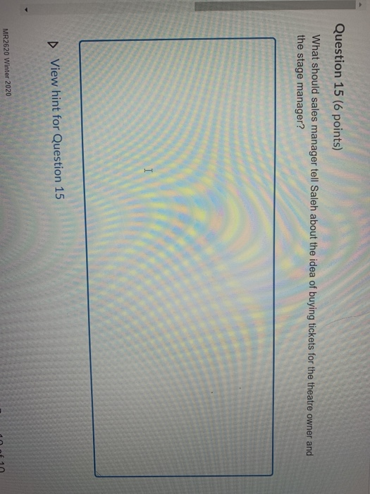 Section C: Application - Ethics Comes First Stage