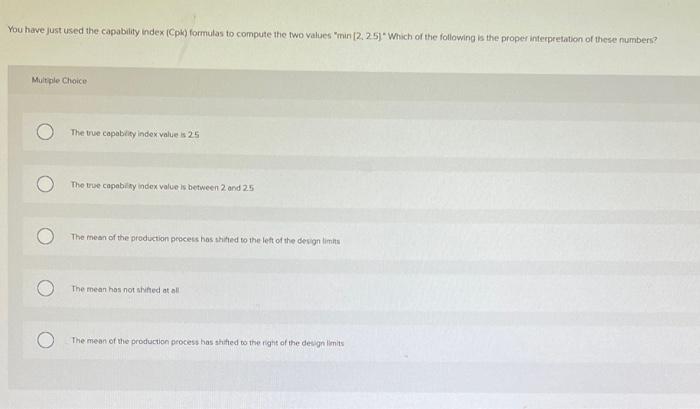 You have just used the capability Index (Cpk)