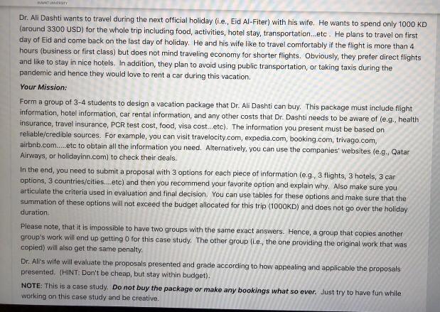 please help me answering in your words Dr. Ali