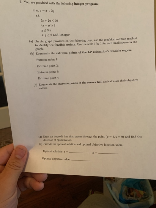 2. You are provided with the following integer