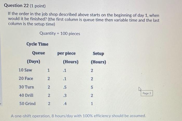 Question 30 (1 point) A prerequisite for