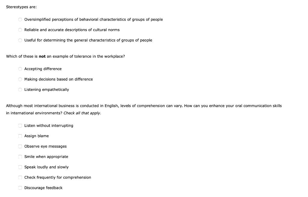 Read the following scenarios, and choose the best