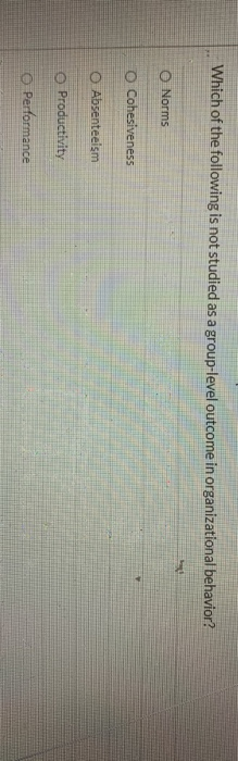 Which of the following is not studied as a