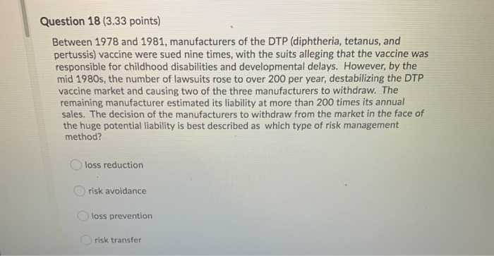 Question 18 (3.33 points) Between 1978 and 1981,