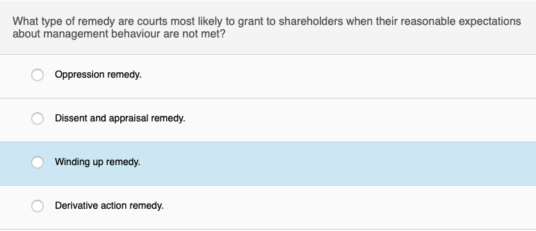 What type of remedy are courts most likely to