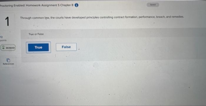 Proctoring Enabled: Homework Assignment 5 Chapter