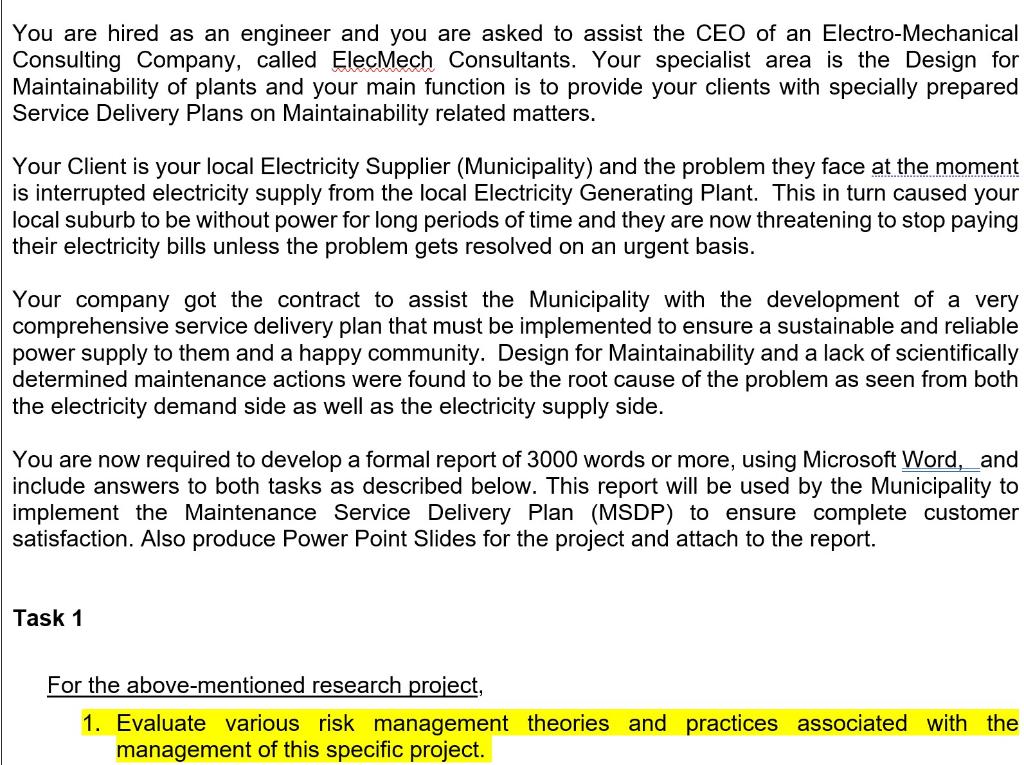 KINDLY Answer P1 You are hired as an engineer and