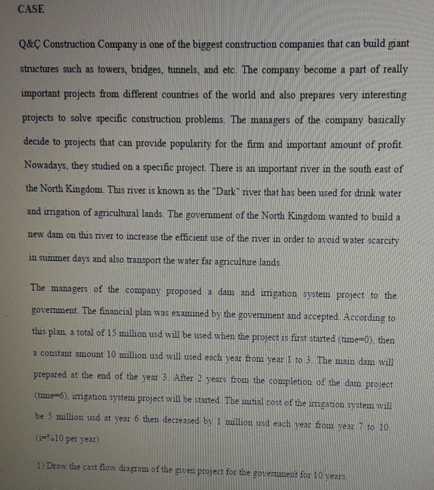 CASE Q& Construction Company is one of the