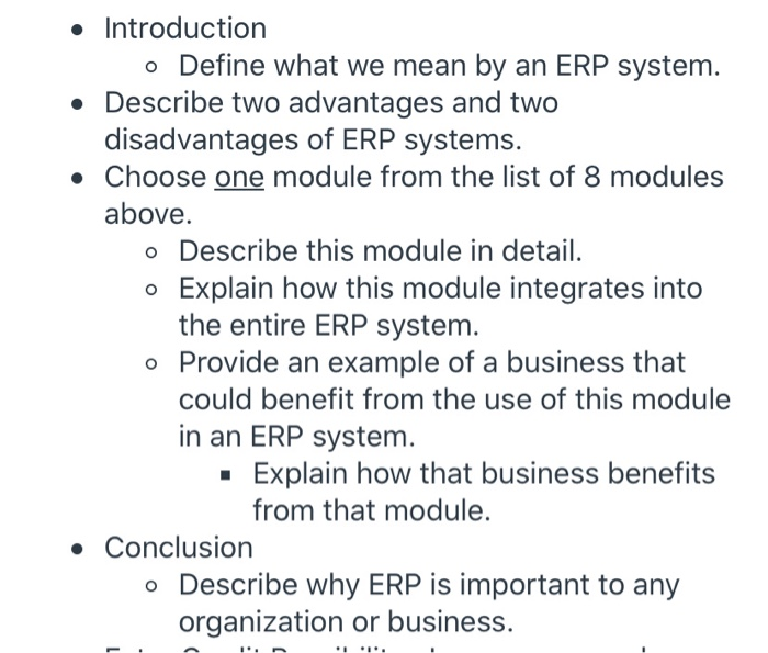 The objective of an ERP system is to coordinate a
