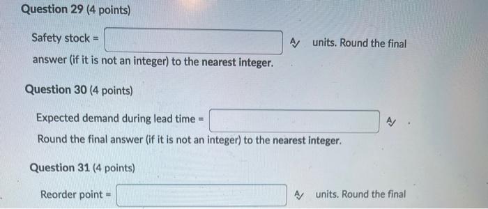 (Chapter 12] Safety Stock The daily demand for a