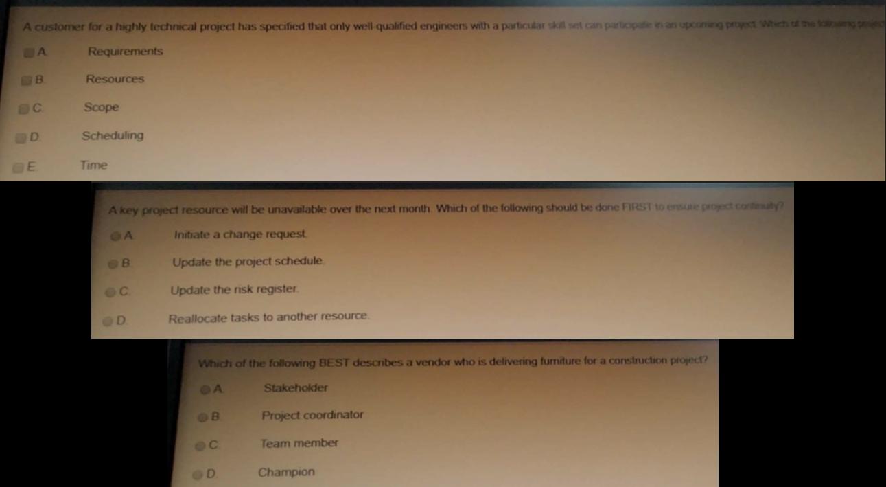 A customer for a highly technical project has