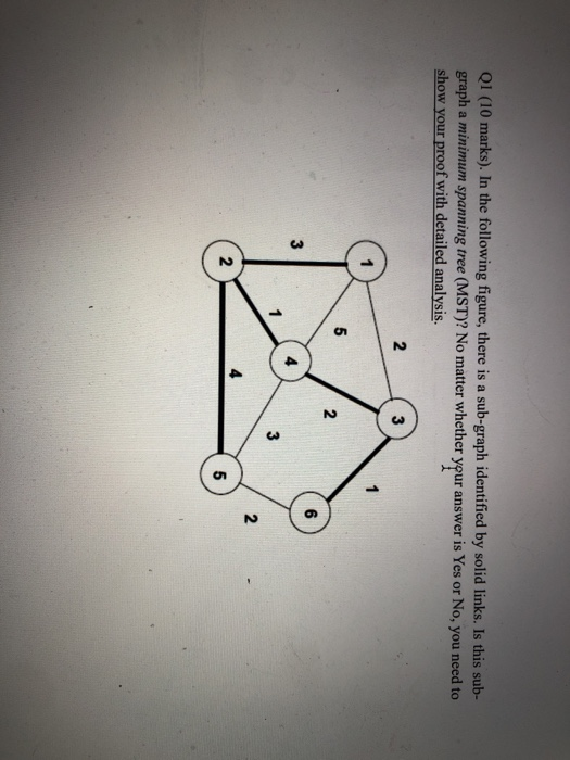 QI (10 marks). In the following figure, there is