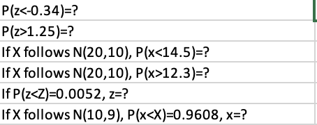 If you could include the formulas that are used