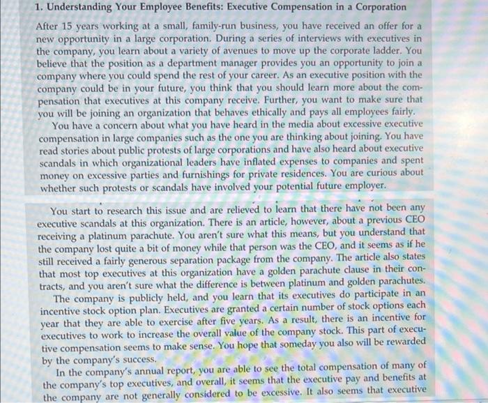 Read case and answer the question Aiming for an