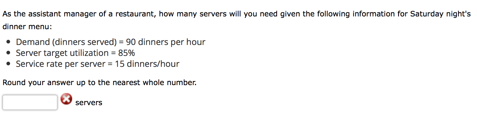 As the assistant manager of a restaurant, how