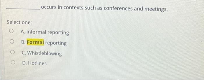 occurs in contexts such as conferences and