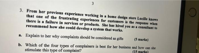 3 3. From her previous experience working in a