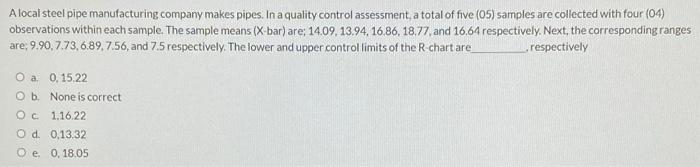A local steel pipe manufacturing company makes