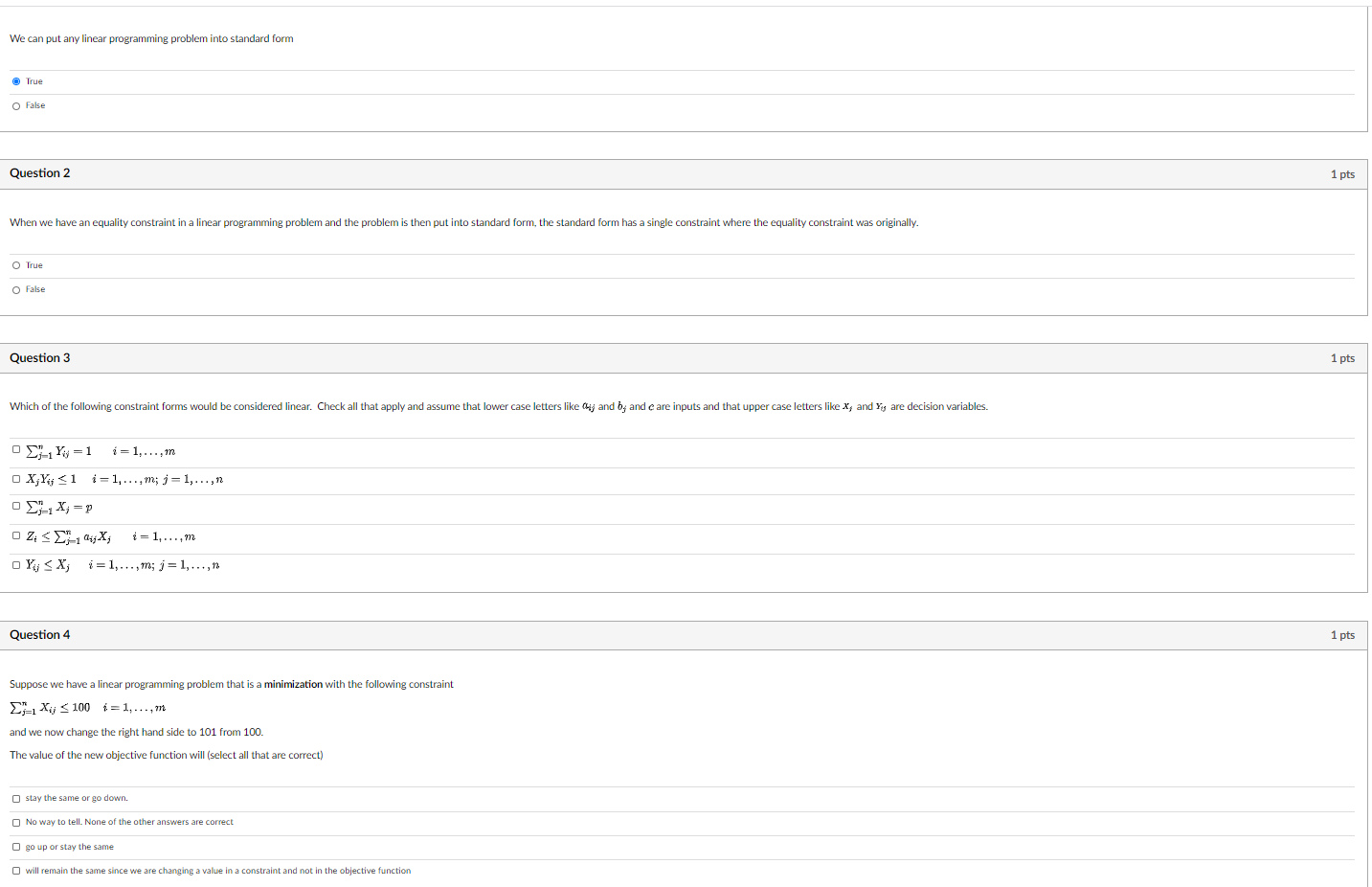 We can put any linear programming problem into