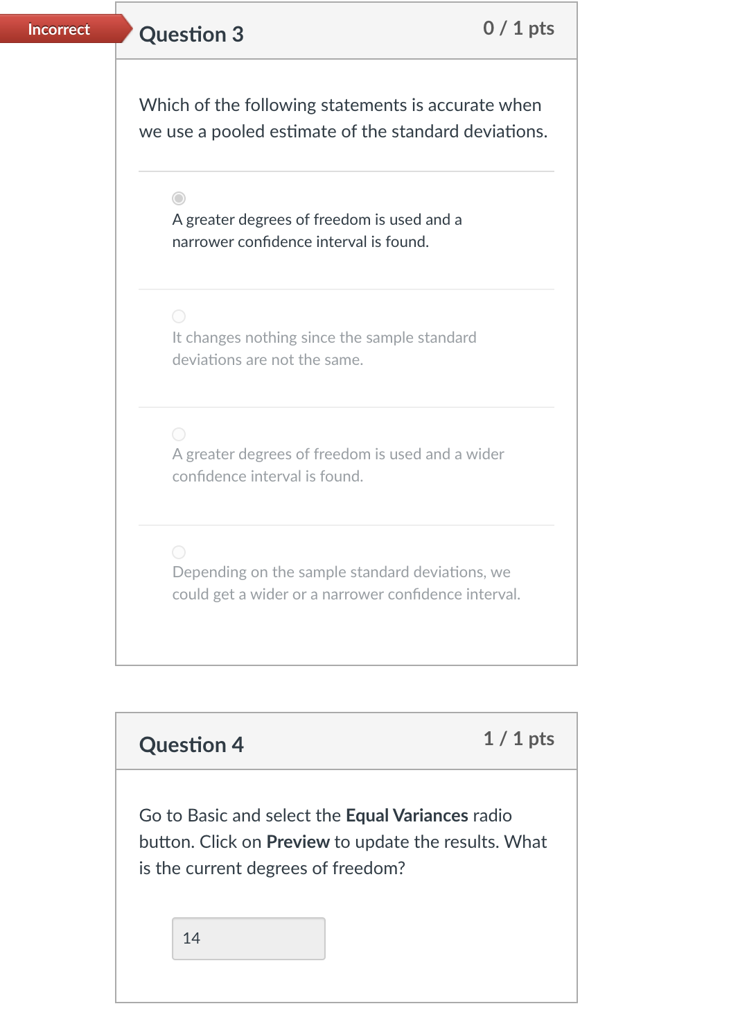 al Question 1 3/4 pts Go to Tab 1-2, choose the