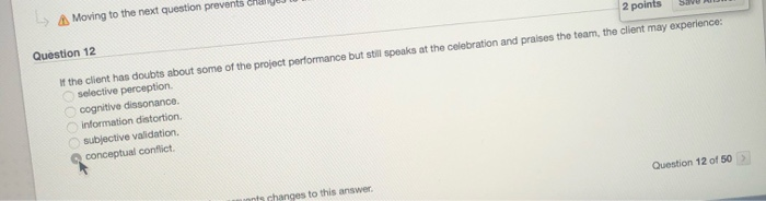 Moving to the next question prevents chally