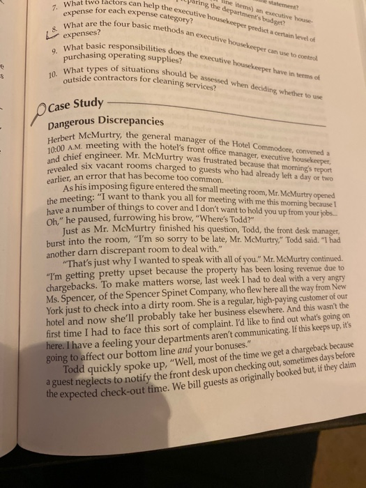 line items) an executive house Jaring the