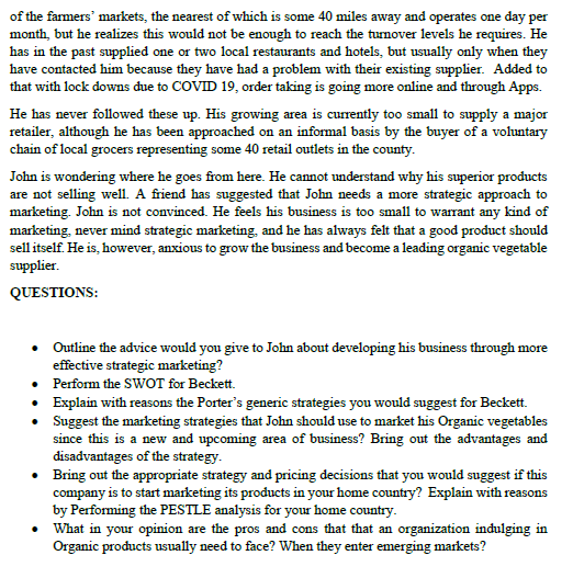 Assignment 1 Go through the following case and