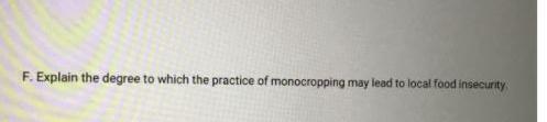 F. Explain the degree to which the practice of
