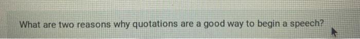 There is no speech subject. What are two reasons