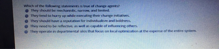 Which of the following statements is true of