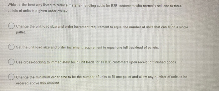 Which is the best way listed to reduce material