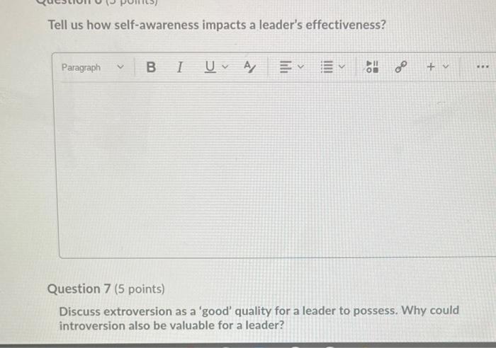 Tell us how self-awareness impacts a leader's