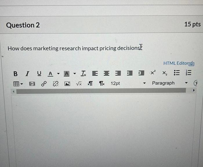 How does marketing research impact pricing