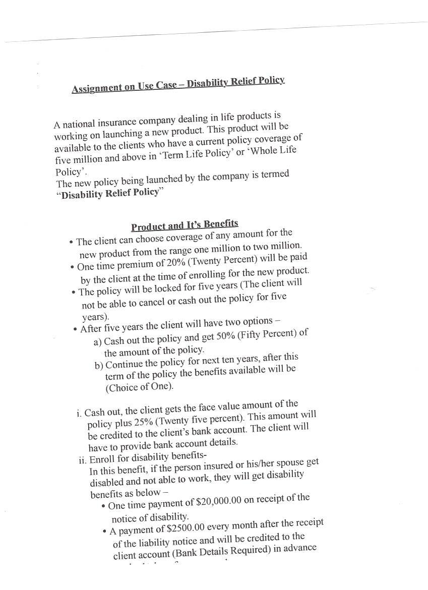 A national insurance company dealing in life