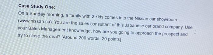 Case Study One: On a Sunday morning, a family