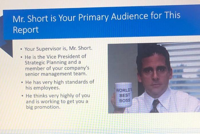 Informational and Analytical Report Assignment: