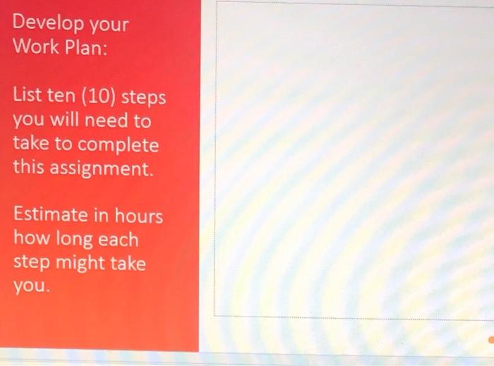 Informational and Analytical Report Assignment: