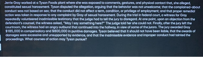Jerrie Gray worked at a Tyson Foods plant where
