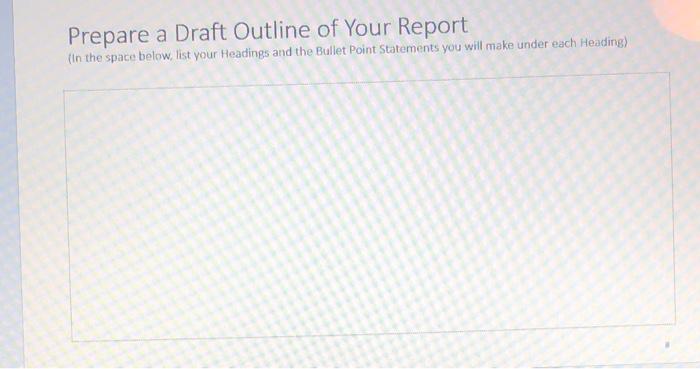 Informational and Analytical Report Assignment: