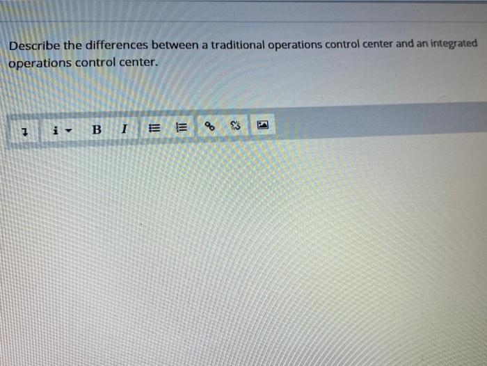 Describe the differences between a traditional