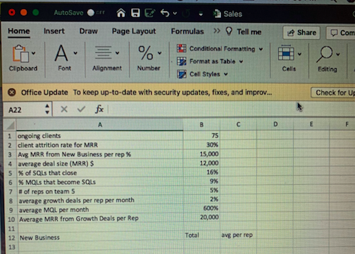 You will need to build out a Quota Analysis in