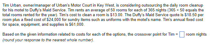 Tim Urban, owner/manager of Urban's Motor Court