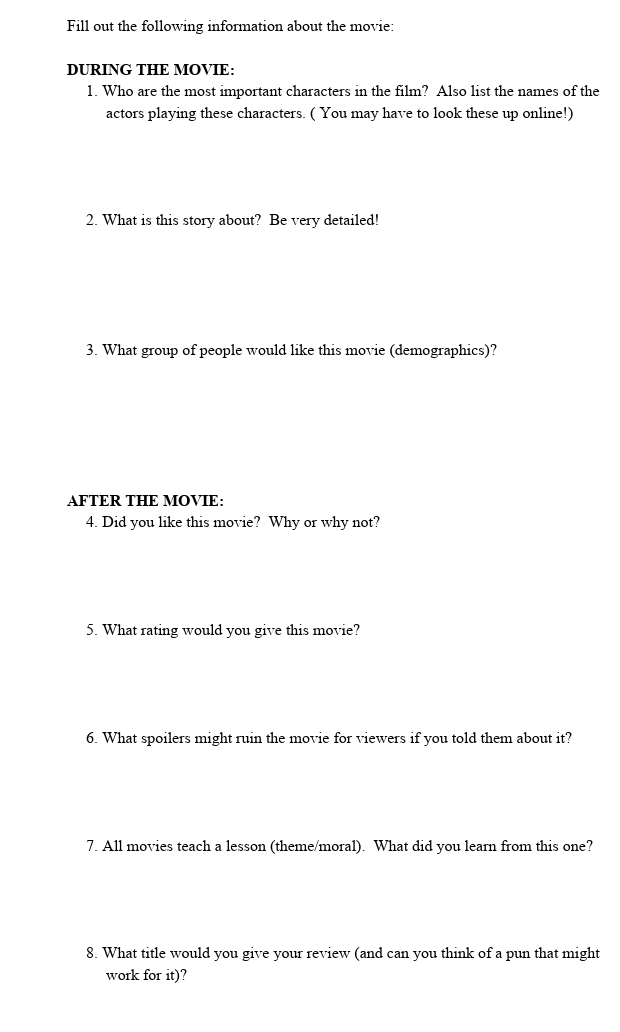 movie name "The Pursuit of Happyness" Fill out