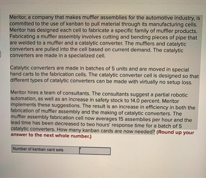 Meritor, a company that makes muffler assemblies