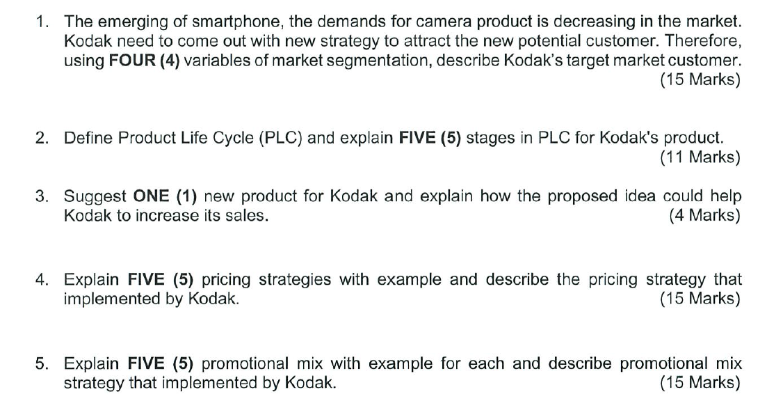 1. The emerging of smartphone, the demands for