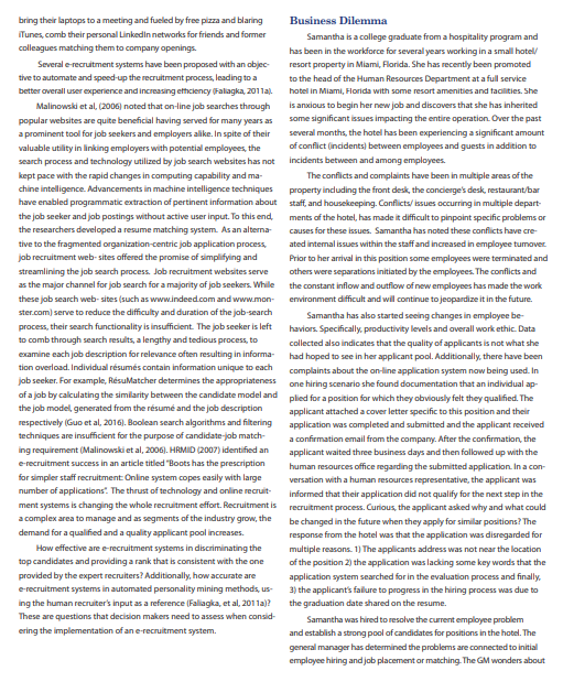 This case discusses the issue of improper job