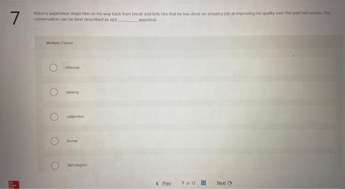 7 Aston's supervisor stops him on his way back